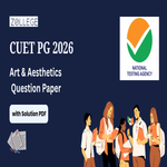 CUET PG 2026 Art and Aesthetics Question Paper with Solution Pdf